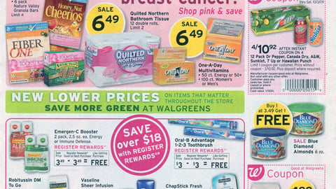 Walgreens Breast Cancer Campaign Circular Cover