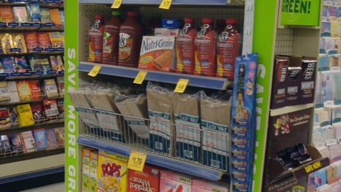 Walgreens 'Save More Green' Endcap