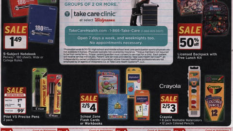 Walgreens Back-To-School Feature