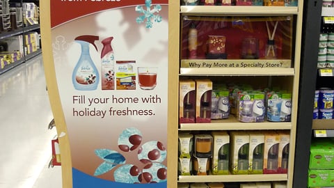 Febreze Walmart Holiday Endcap