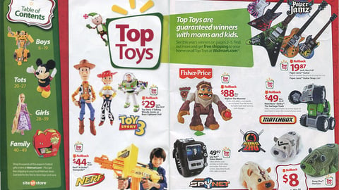 Walmart Toy Catalog 'Top Toys' Feature