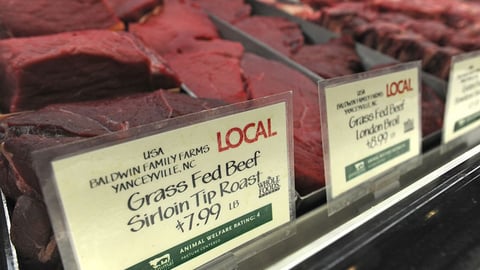 Whole Foods Meat Rating Signs