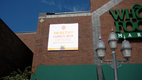 Whole Foods 'Healthy Lunch Box' Outdoor Banner