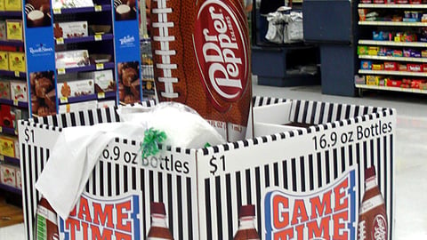 Dr Pepper Walmart 'Game Time' Dump Bin