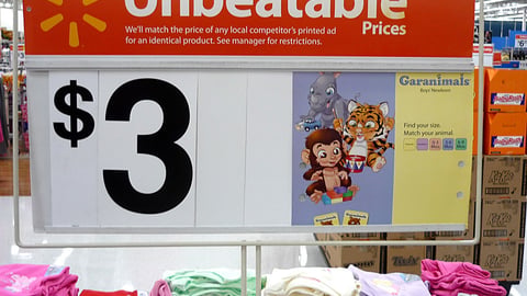 Walmart Garanimals Display Sign