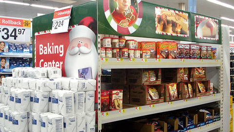 Walmart Baking Center Signage