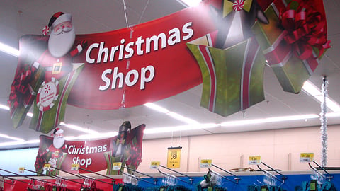 Walmart 'Christmas Shop' Banner
