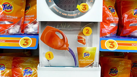 Tide/Bounce Walmart Shelf Demonstrator