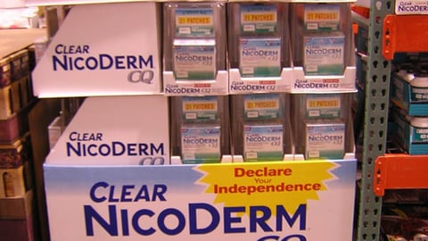 Nicoderm Pallet Display