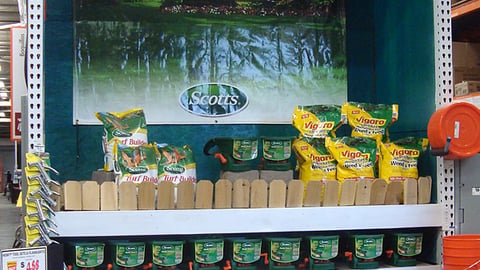Home Depot Lawn Care Endcap
