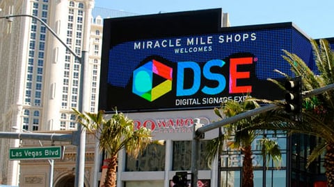 Miracle Mile Shops 'Welcome DSE' Display