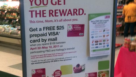 Stop & Shop Mother's Day Incentive Stanchion Sign
