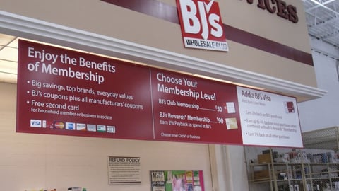 BJ's Member Services Counter