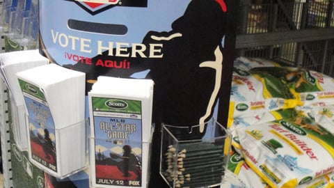 Scotts Lowe's 'All-Star Ballot' Standee
