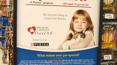 Purina Kroger 'Tales' Stanchion Sign