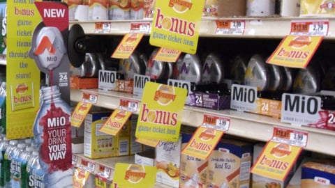 Acme 'Sizzlin' Summer Giveaway' Shelf Signs