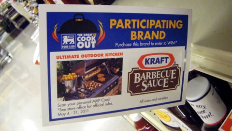 Food Lion 'Great MVP Cookout' Shelf Talker