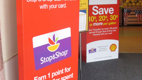 Stop & Shop 'Gas Rewards' Lobby Standees