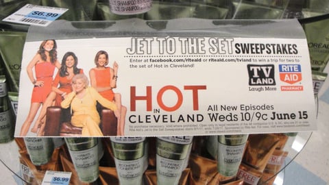 Rite Aid 'Jet to the Set' Shelf Sign