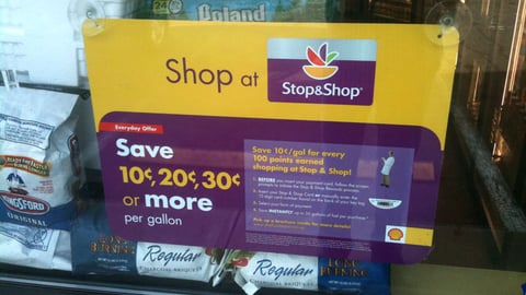 Shell 'Gas Rewards' Window Cling