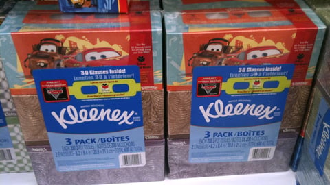 Kleenex 'Cars 2' Packaging