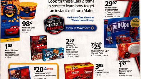 Walmart 'Cars 2' Feature
