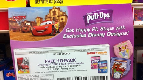 Family Dollar K-C/Kellogg 'Cars 2' Shelf Tearpad