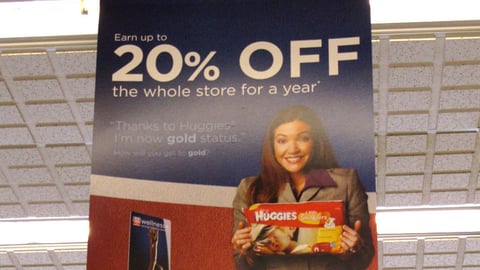 Rite Aid Wellness+ 'Gold' Ceiling Banner