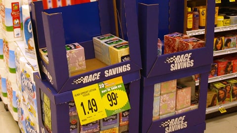 Kleenex Kroger 'Race to Savings' Shippers