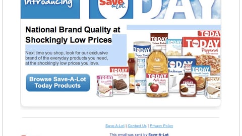 Save-A-Lot Today Email Ad