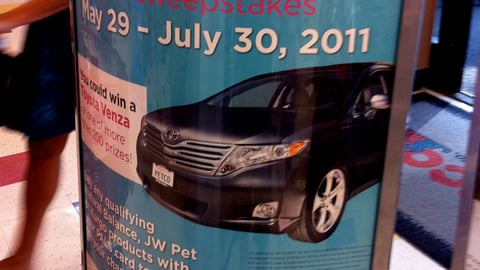 Petco 'Summer Adventures' Stanchion Sign