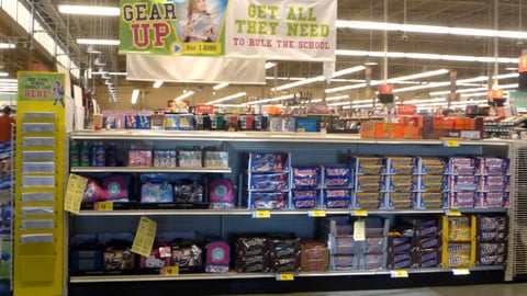 H-E-B Back to School Merchandising