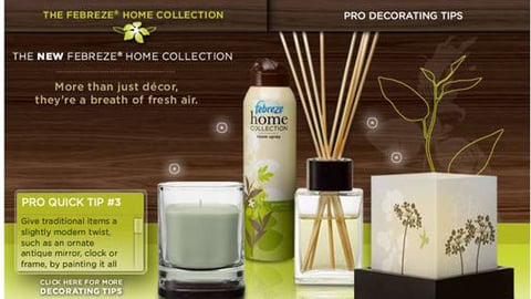 Febreze Home Collection Walmart.com Brand Page