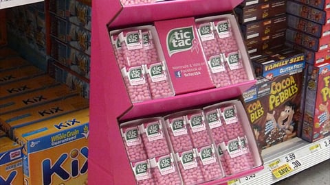 Tic Tac Pink Floorstand