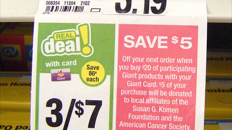 Giant-Landover Store-Brand Incentive Price Label