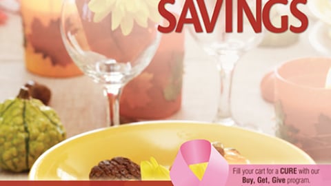 Giant-Landover 'Fill Your Cart for a Cure' Coupon Booklet Cover