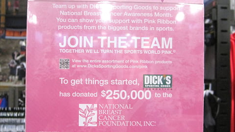 Dick's 'Power of Pink' Rack Header