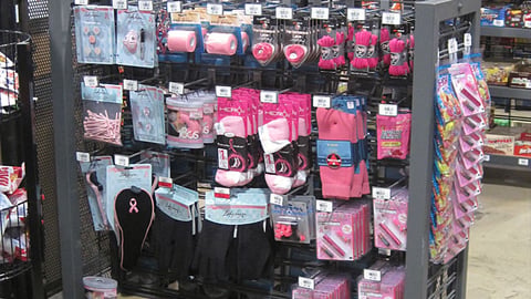Dick's 'Pink' Checkout Rack