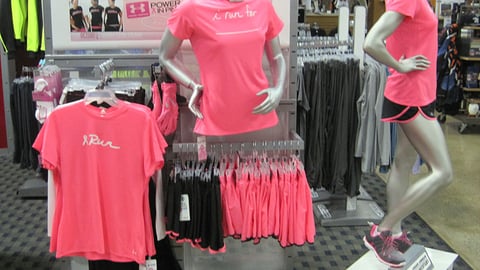 Dick's Under Armour 'Pink' Mobile Rack