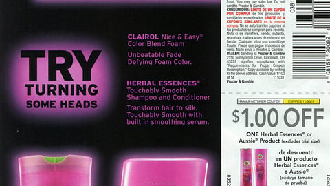 P&G 'Try Turning Some Heads' FSI