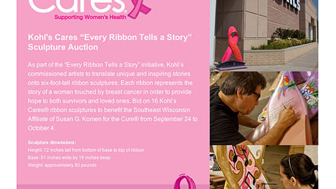 Kohl's Ribbon Sculpture Ebay Website