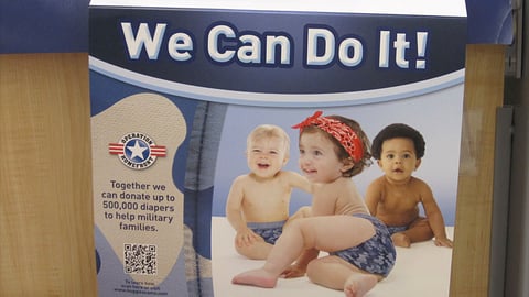 Huggies Camo 'We Can Do It' Sign