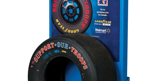 Goodyear 'Support Our Troops' Floorstand