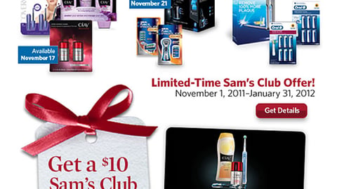 P&G Sam's Club 'More Joy for Your Jingle' Email