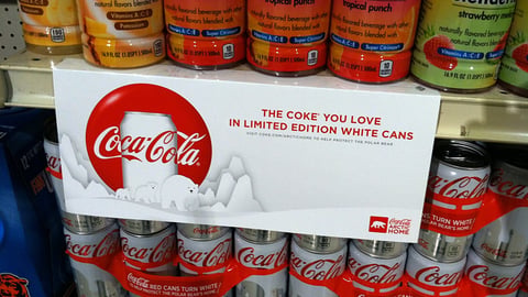 Coca-Cola 'Arctic Home' Shelf Sign