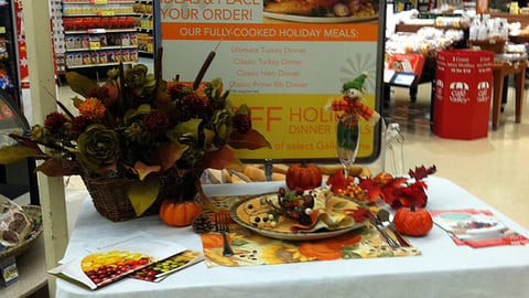 Jewel-Osco 'Freshly Made Holiday' Table Display