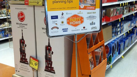 Jewel-Osco 'Bring the Party Home' Stanchion Sign