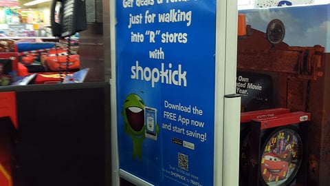 Toys "R" Us Shopkick Stanchion Sign
