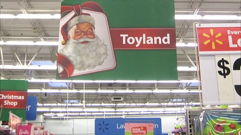 Walmart 'Toyland' Ceiling Banner