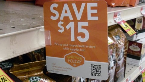Acme 'Freshly Made Holiday' Shelf Talker